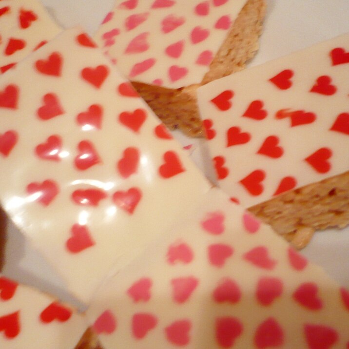 バレンタインデーにおしゃれなお菓子は い か が レシピ 作り方 By Kitty65 楽天レシピ